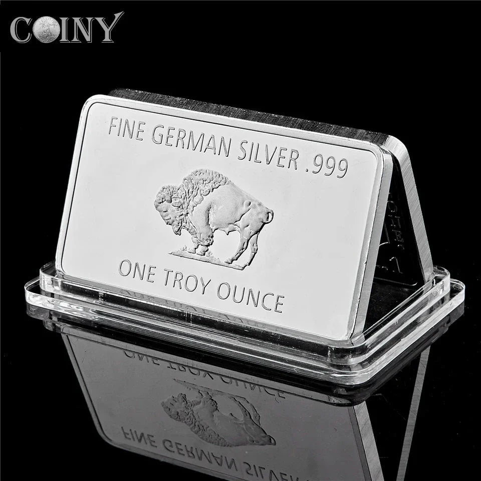 Buffalo German Silver Bar