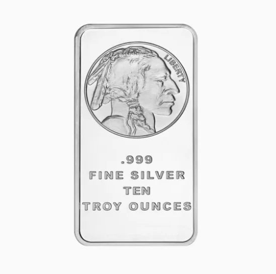10 oz Buffalo Silver Bar