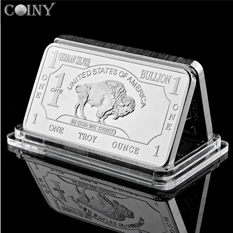 Buffalo German Silver Bar